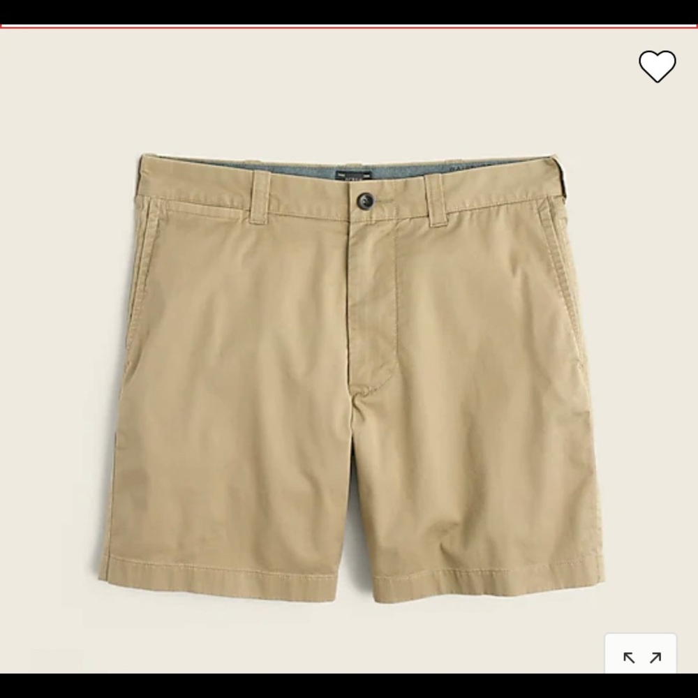 NWT J Crew 7” Chino Shorts